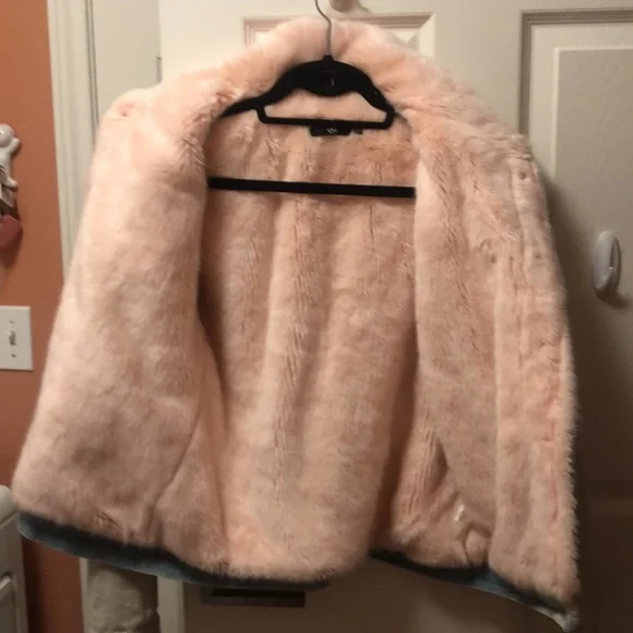 Fur lined denim jacket - Picture 2 of 4